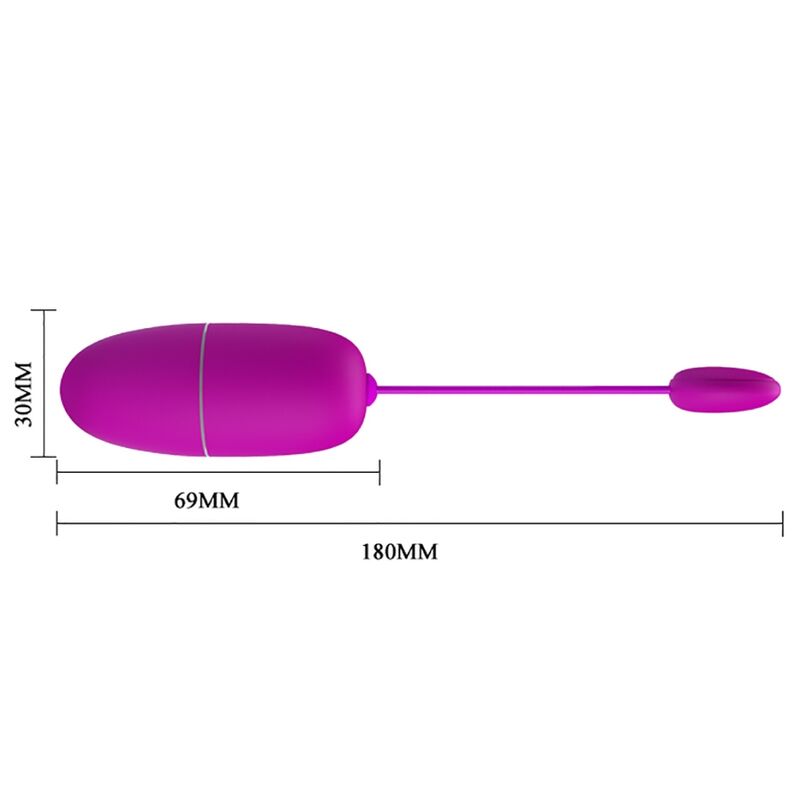 PRETTY LOVE - APP CONTROLLED VIBRATING EGG NYMPH PURPLE