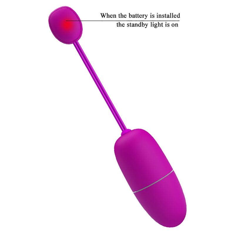 PRETTY LOVE - APP CONTROLLED VIBRATING EGG NYMPH PURPLE