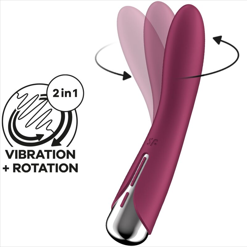 SATISFYER - VIBRADOR G-SPOT ROTATOR VIBE 1 VERMELHO