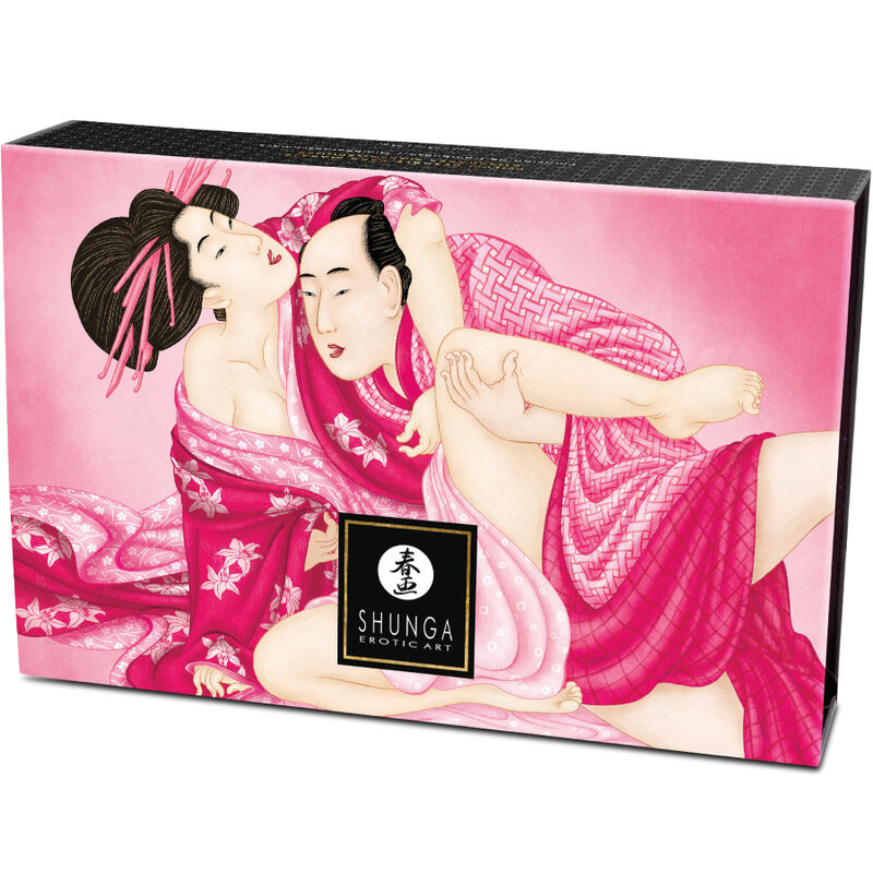 SHUNGA - KIT DE PÓ DE MASSAGEM COMESTÍVEL DE FRAMBOESA