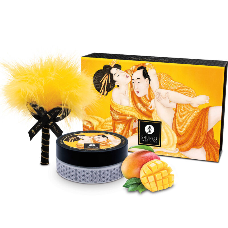 SHUNGA - KIT DE PÓ DE MASSAGEM COMESTÍVEL DE MANGA