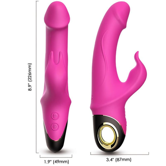 ARMONY - METEROR DILDO RABBIT VIBRATOR ROTATOR FUCHSIA