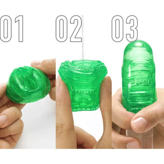 TENGA - DADOS DE MASTURBADOR DE ESMERALDA SIMPLES