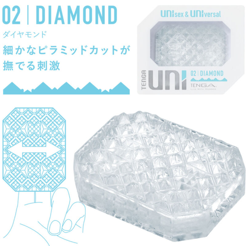 TENGA - DADOS DE MASTURBADOR PLANO DIAMANTE