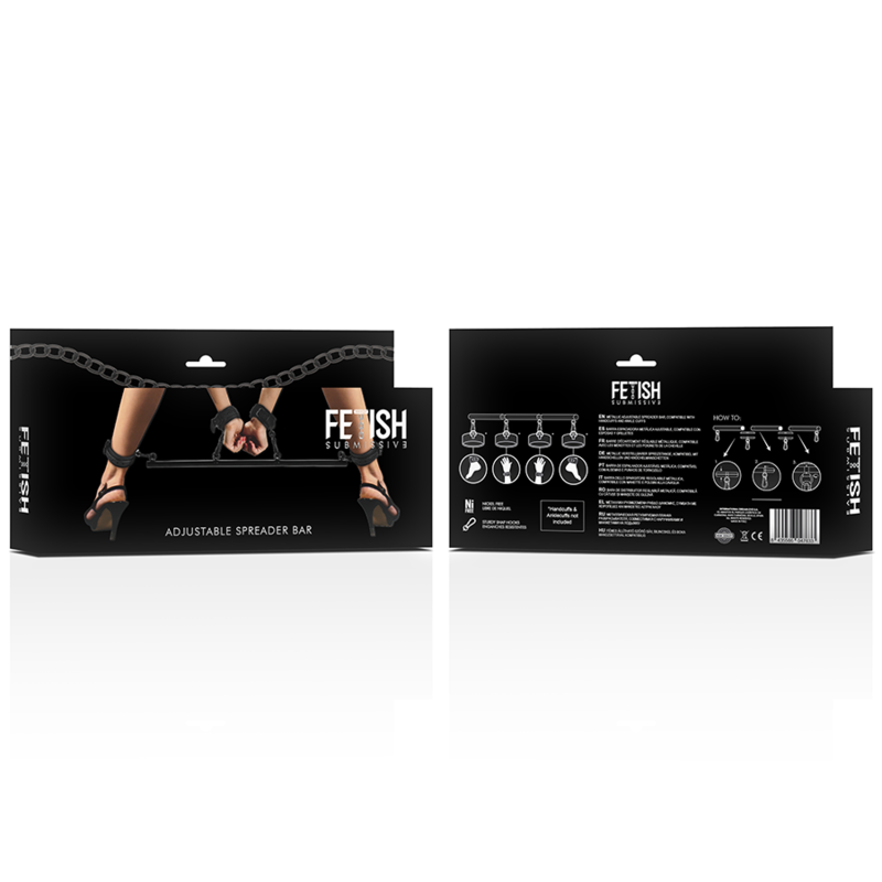 FETISH SUBMISSIVE BONDAGE - 4 PIECE ADJUSTABLE DIVIDER BAR