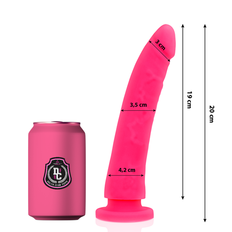 DELTA CLUB - TOYS PINK MEDICAL SILICONE DILDO 20 CM -O- 4 CM