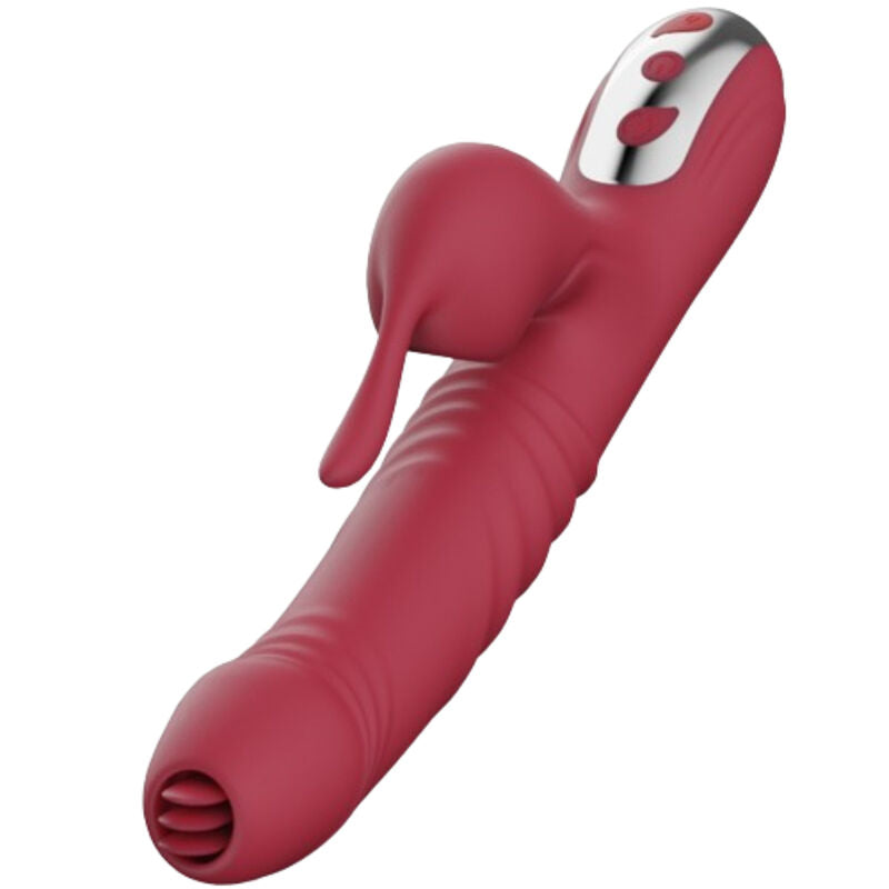 ARMONY - VIBRATOR AND SUCK WITH STIMULATING TONGUE BURGUNDY