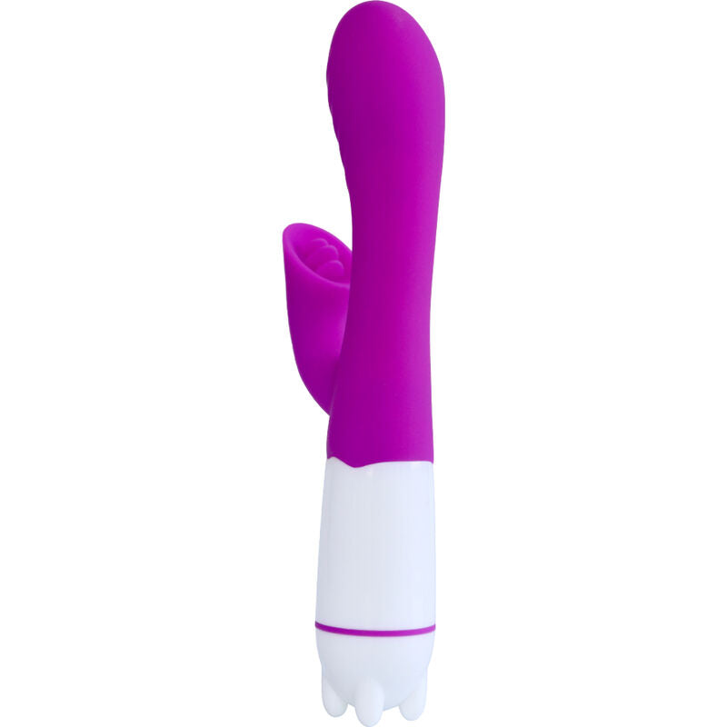 ARMONY - HAPPY VIBRATOR &amp; STIMULATOR WITH RECHARGEABLE TONGUE PURPLE