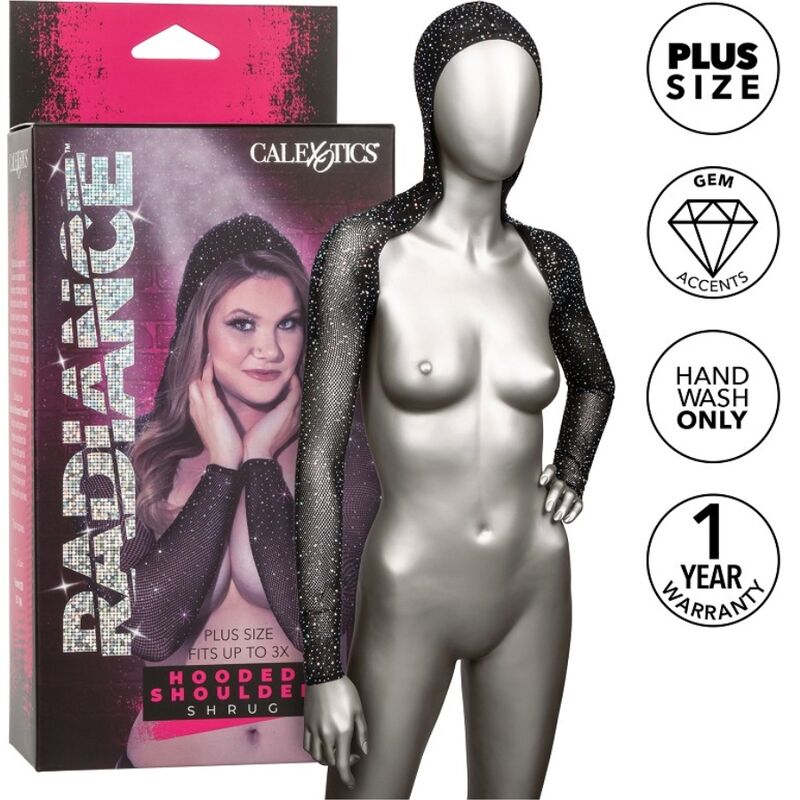 CALEXOTICS - RADIANCE SHUG SHOULDER HOODED RHIN LARGE SIZE