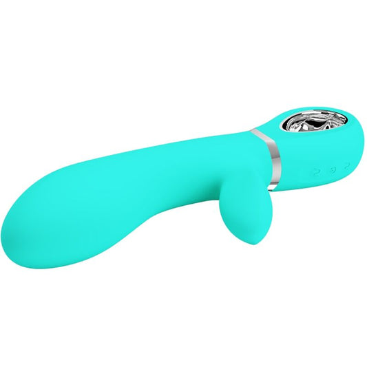 PRETTY LOVE - VIBRADOR MULTIFUNCIONAL G-SPOT THOMAS AQUA GREEN