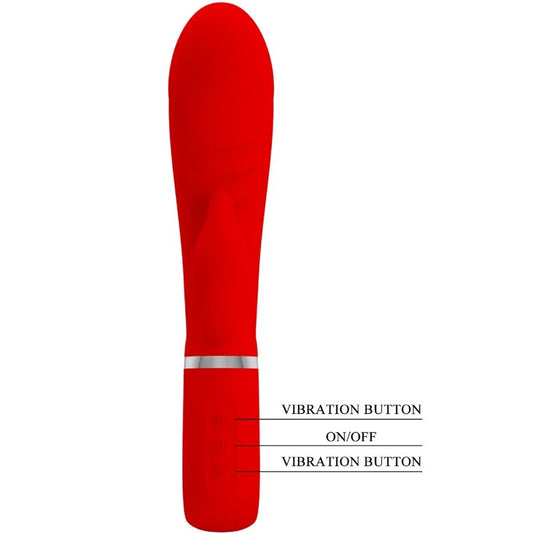 PRETTY LOVE - VIBRADOR MULTIFUNCIONAL PRESCOTT VERMELHO PARA PONTO G