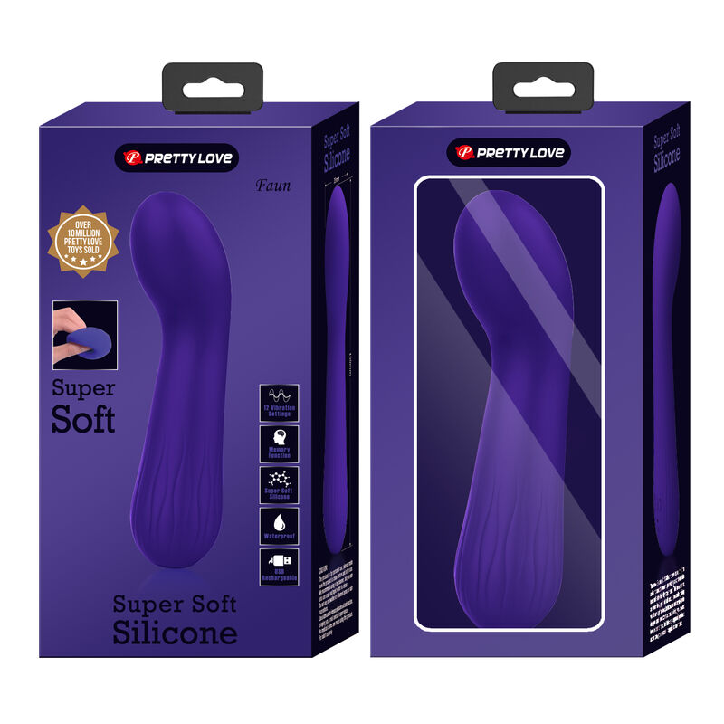 PRETTY LOVE - VIBRADOR RECARREGÁVEL FAUN ROXO