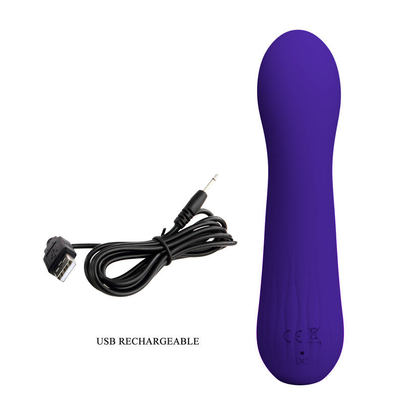 PRETTY LOVE - VIBRADOR RECARREGÁVEL FAUN ROXO