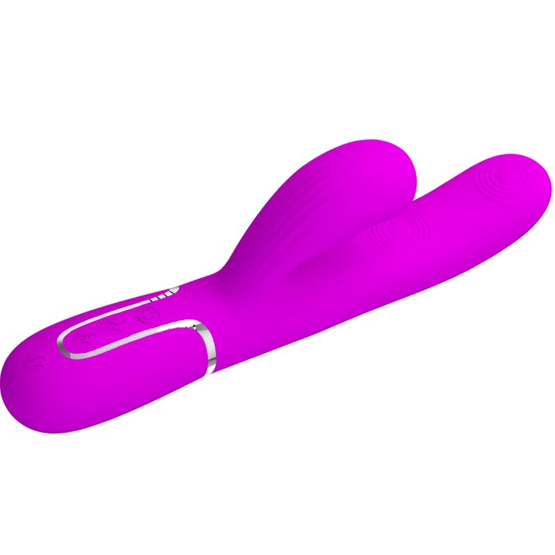 PRETTY LOVE - VIBRADOR MULTIFUNCIONAL 3 EM 1 PARA PONTO G PERLITA VIOLETA