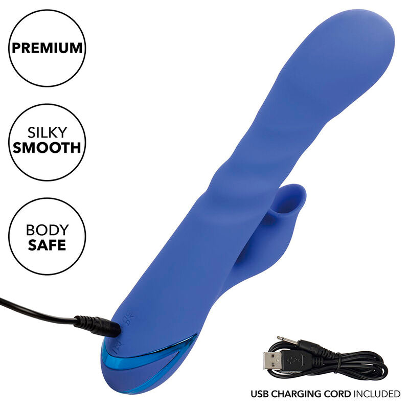 CALEXOTICS - THE LOVE VIBRATOR &amp; SUCTION CORD IN BLUE BY CALIFORNIA DREAMING