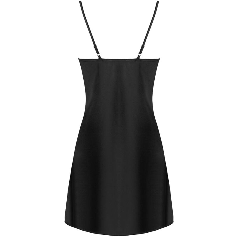 LIVCO CORSETTI FASHION - JACQUELINE LC 90249 ROBE DE CHAMBRE + CHEMISE + CULOTTE NOIR S/M