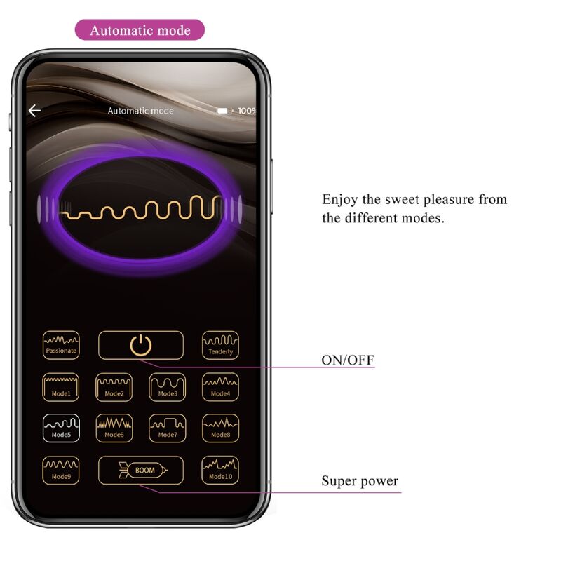 PRETTY LOVE - NYMPH APP-CONTROLLED VIBRATING EGG LILAC