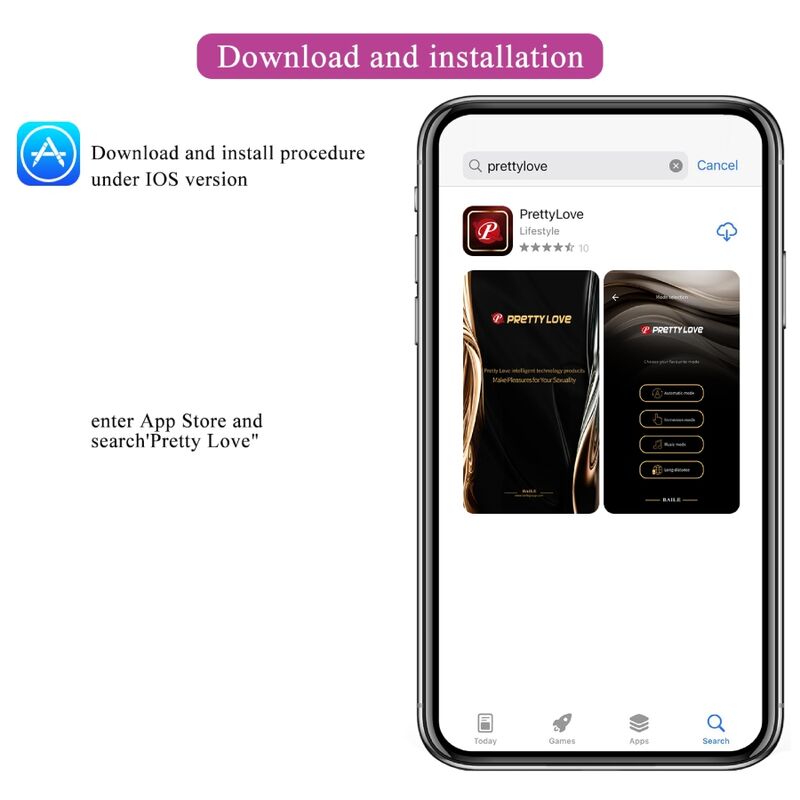 PRETTY LOVE - NYMPH APP-CONTROLLED VIBRATING EGG LILAC