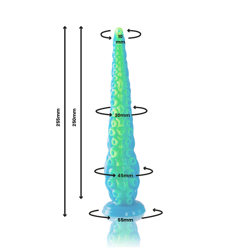 EPIC - SCYLLA SMALL FLUORESCENT THIN TENTACLE DILDO