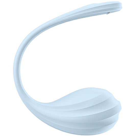 SATISFYER - APLICATIVO GRATUITO ESTIMULADOR DE PONTO G SMOOTH PETAL AZUL CÉU
