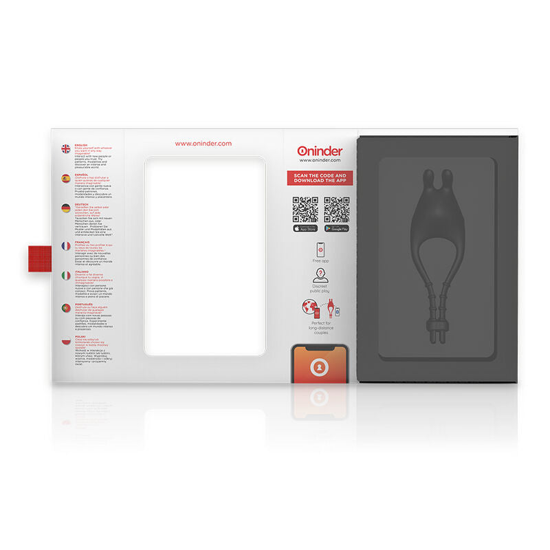 ONINDER - PAMPA RECHARGEABLE ADJUSTABLE VIBRATOR RING WITH 10 SPEED CLITORIS STIMULATOR - FREE APP