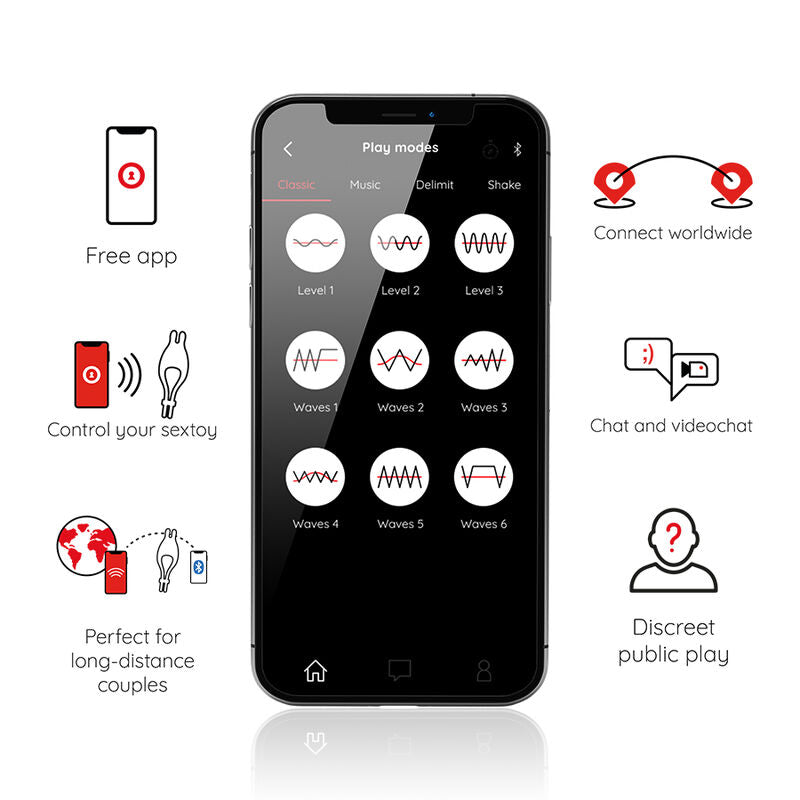 ONINDER - PAMPA RECHARGEABLE ADJUSTABLE VIBRATOR RING WITH 10 SPEED CLITORIS STIMULATOR - FREE APP