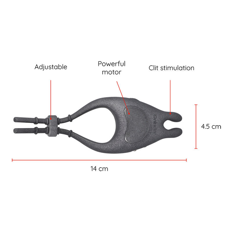 ONINDER - PAMPA RECHARGEABLE ADJUSTABLE VIBRATOR RING WITH 10 SPEED CLITORIS STIMULATOR - FREE APP