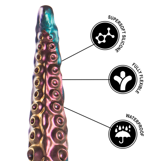 ÉPICO - DILDO DE TENTÁCULOS FINOS DE TAMANHO GRANDE CHARYBDIS