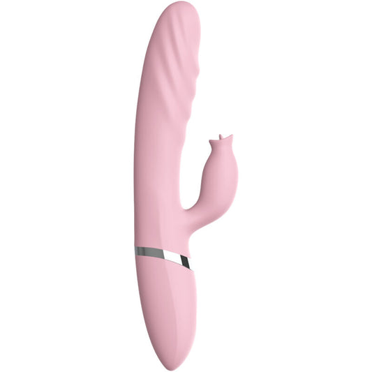 ARMONY - VIBRATOR &amp; THRUST WITH PINK HEAT EFFECT TONGUE