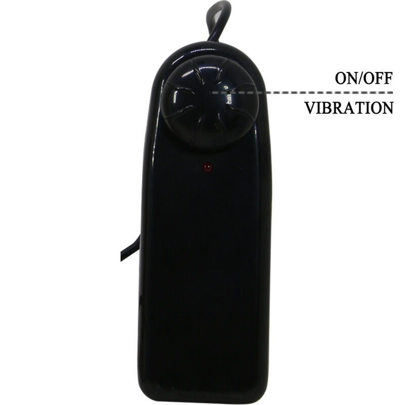 PRETTY LOVE - STARKS SLIP MULTI-SPEED VIBRANTE DILDO HARNESS 17,5 CM MARROM CLARO