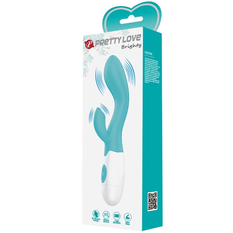 PRETTY LOVE - BRIGHTY G-SPOT AQUA GREEN VIBRATOR