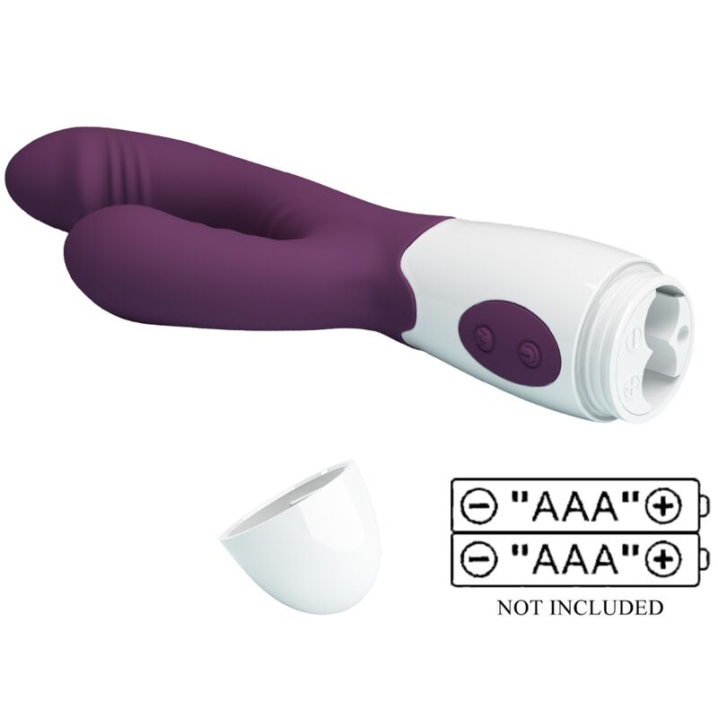 PRETTY LOVE - ANDRE RABBIT VIBRADOR E ESTIMULADOR DE PONTO G ROXO