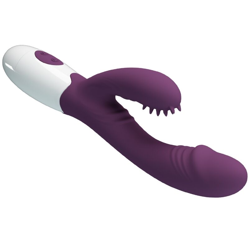 PRETTY LOVE - ANDRE RABBIT VIBRADOR E ESTIMULADOR DE PONTO G ROXO