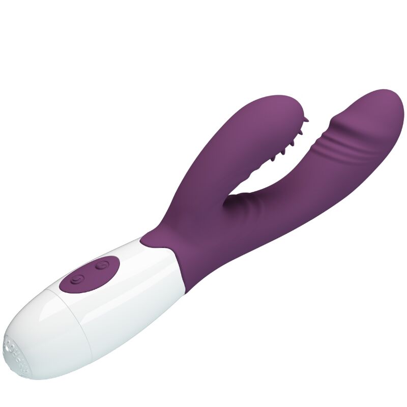 PRETTY LOVE - ANDRE RABBIT VIBRADOR E ESTIMULADOR DE PONTO G ROXO