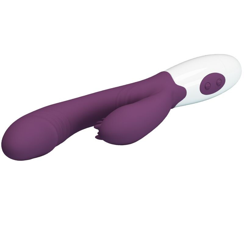 PRETTY LOVE - ANDRE RABBIT VIBRADOR E ESTIMULADOR DE PONTO G ROXO