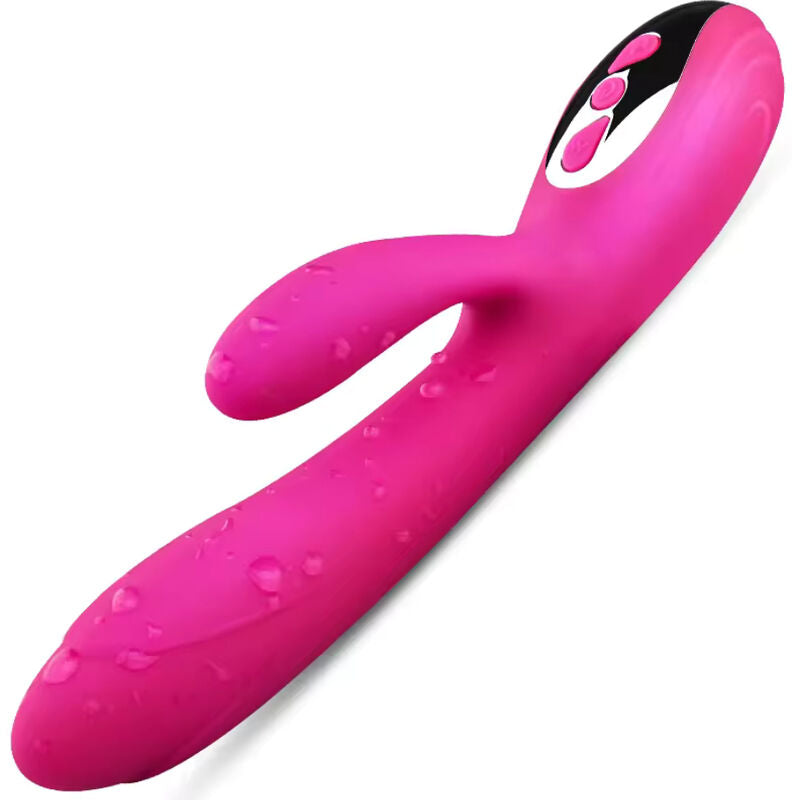 ARMONY - FLEXIBLE VIBRATOR &amp; STIMULATOR HEAT EFFECT FUCHSIA