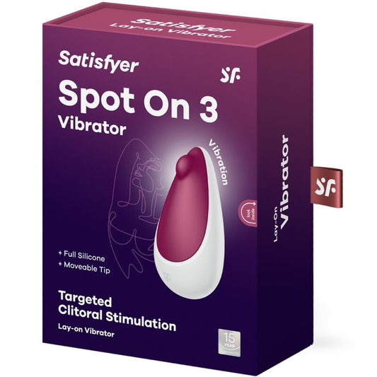 SATISFYER - SPOT ON 3 ESTIMULADOR DE CLITÓRIS COM FRUTAS VERMELHAS