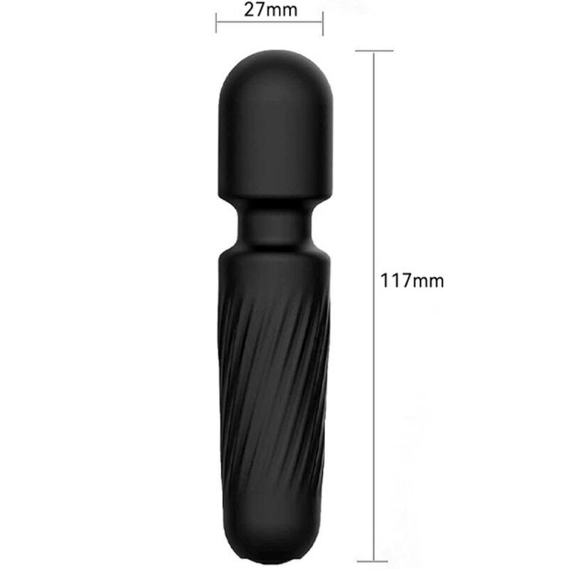 ARMONY - SEU MASSAGEADOR MÁGICO E VIBRADOR RECARREGÁVEL 10 VIBRAÇÕES PRETO