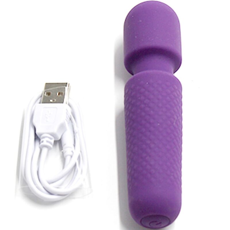 ARMONY - SEU MASSAGEADOR E VIBRADOR MÁGICO RECARREGÁVEL 10 VIBRAÇÕES VARINHA PONTOS ROXO