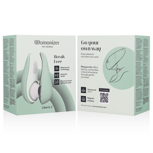 WOMANIZER - LIBERTY 2 STIMULATEUR DE CLITORIS ET ASPIRATION VERT CLAIR