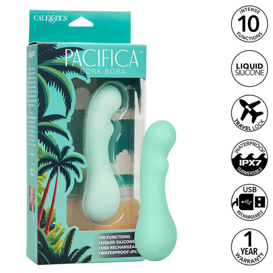 CALEXOTICS - PACIFICA BORA BORA ESTIMULADOR G-SPOT 10 VIBRAÇÕES AQUA
