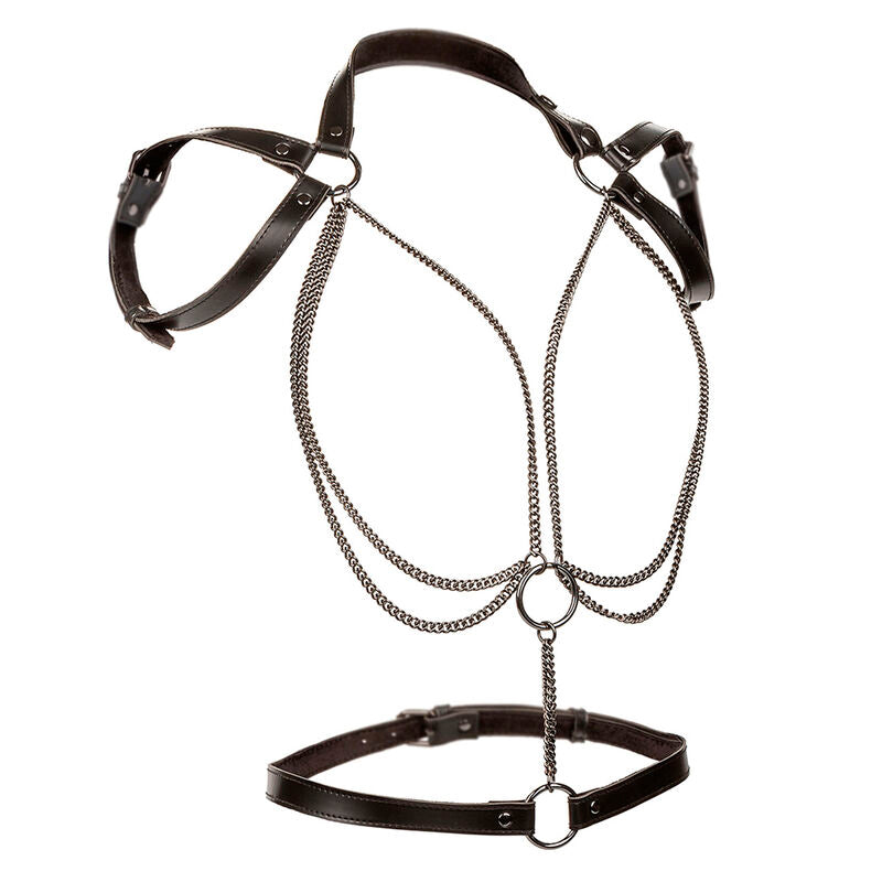 CALEXOTICS - EUPHORIA PREMIUM MULTI-CHAIN ​​HARNESS HALTER LARGE SIZE