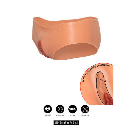 HIDDEN DESIRE - ALTER EGO OPEN VAGINA LOW-RISE BRIEFS NUDE