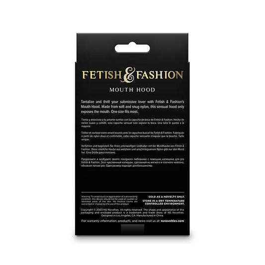 NS NOVELTIES - FETISH & FASHION CAGOULE BOUCHE NYLON NOIR
