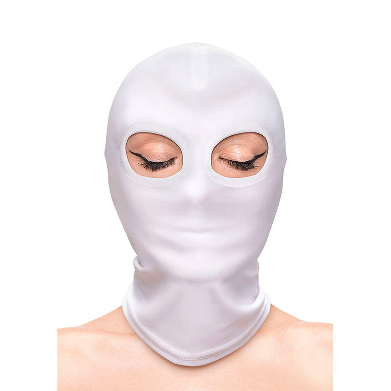 NS NOVELTIES - FETISH &amp; FASHION WHITE NYLON EYE BALACLAVA
