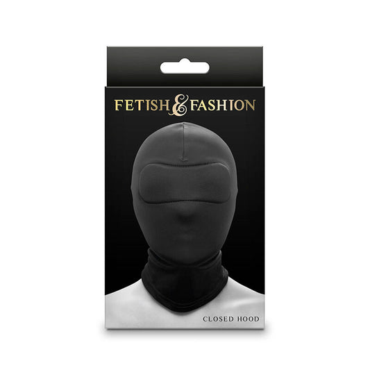 NS NOVELTIES - FETISH &amp; FASHION CLOSED BALACLAVA BLACK NYLON