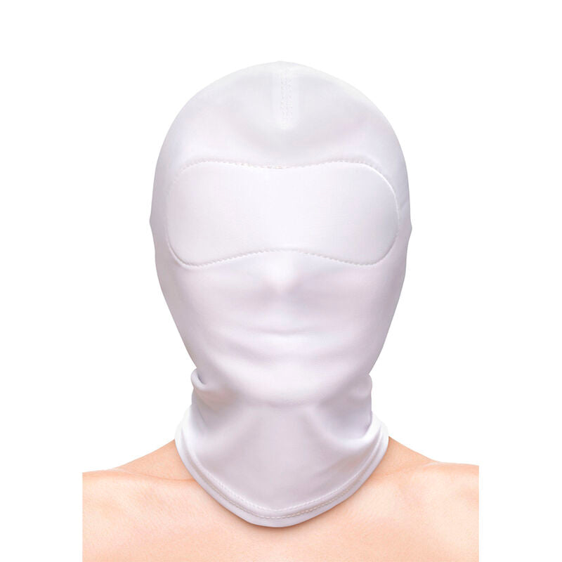 NS NOVELTIES - FETISH &amp; FASHION WHITE NYLON CLOSED HOOD