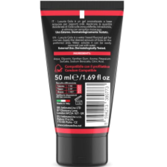 INTIMATELINE LUXURIA - STRAWBERRY FLAVOR ORAL SEX GEL 50 ML