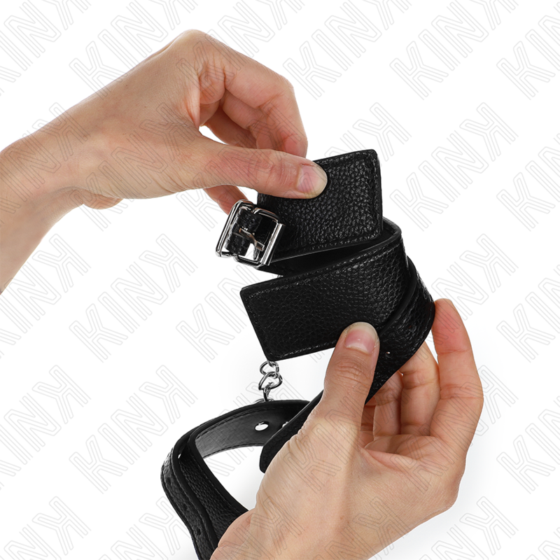 KINK - DESCANSO DE PULSO AJUSTÁVEL COM PADRÃO DE COBRA PRETA 20-28 CM X 5,4 CM