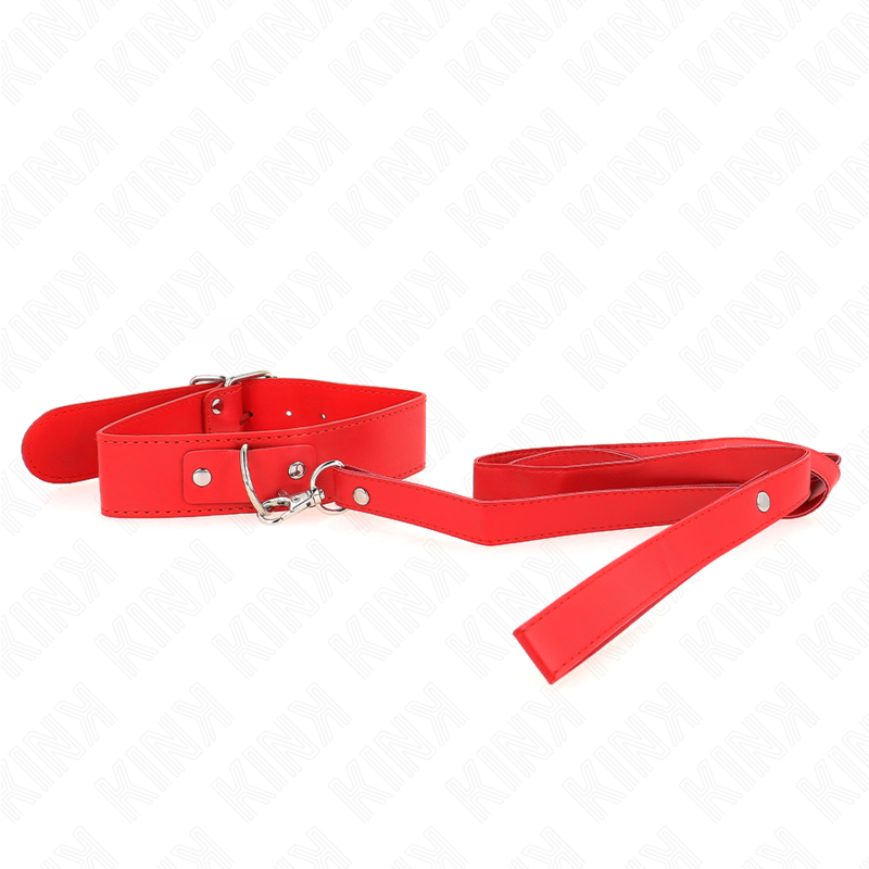 KINK - GOLA COM CINTO 116 CM PULSEIRA VERMELHA AJUSTÁVEL 32-50 CM X 8 CM